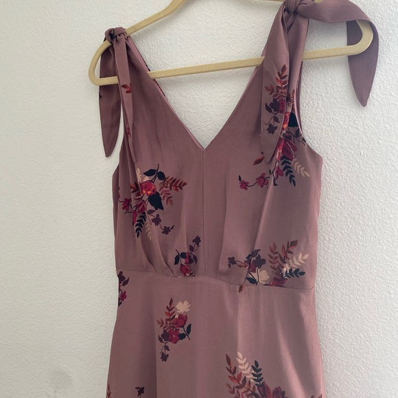 Just Fab Floral Tie Shoulder Dress - Picture 2 of 4